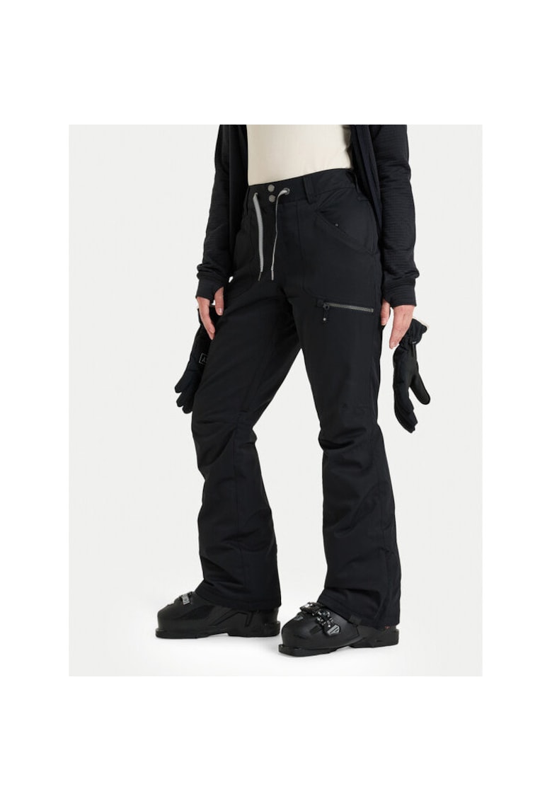 Pantaloni snowboard dama - sintetic - negru -