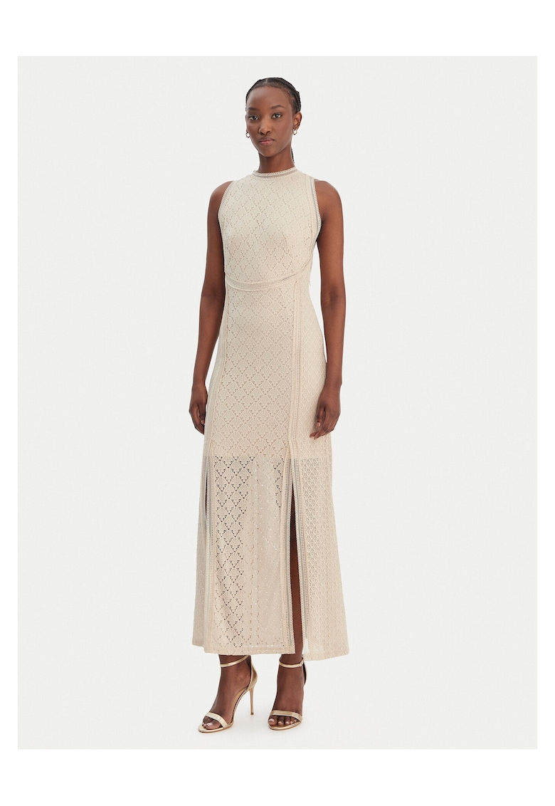 Rochie cocktail Femei - Bej - poliamida