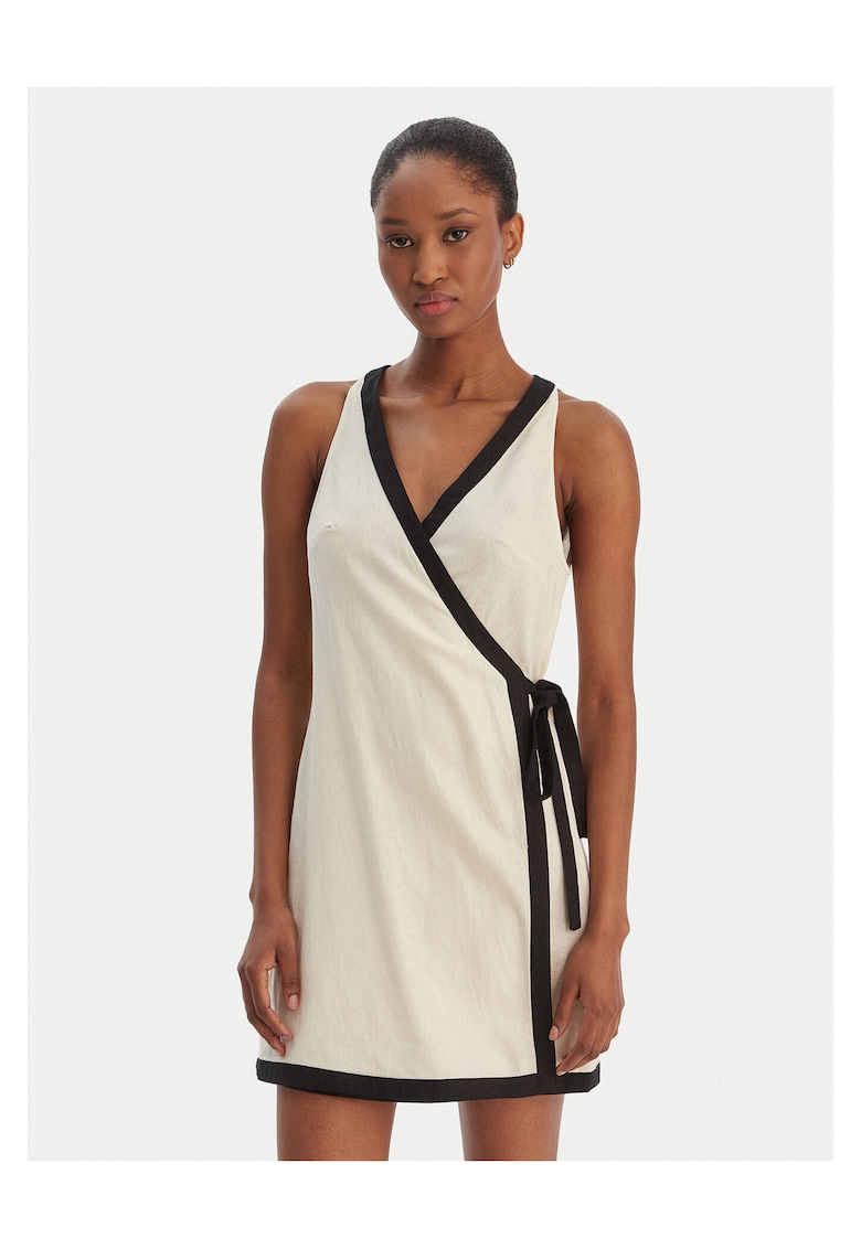 Rochie de vara - sintetic - bej