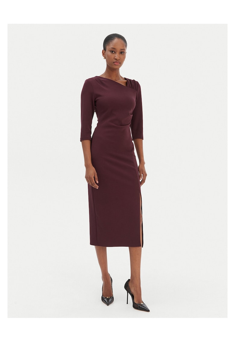Rochie de cocktail - - 68754 - Visiniu