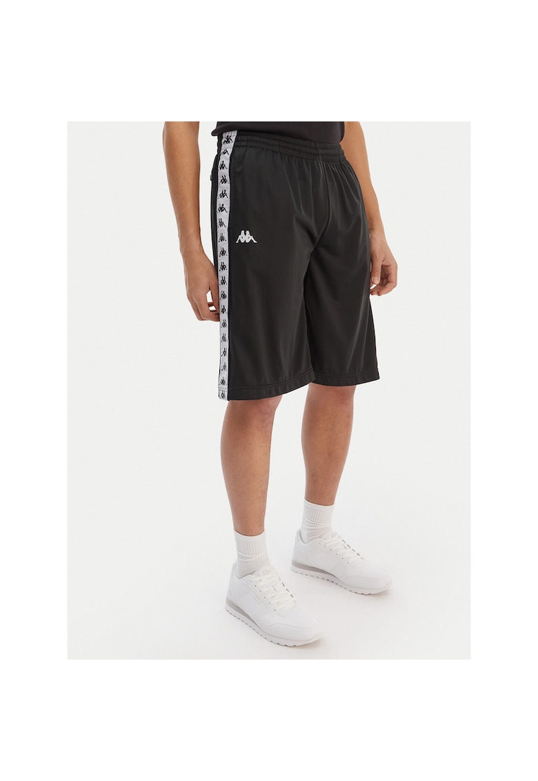 Pantaloni scurti sport barbat - poliester - negru