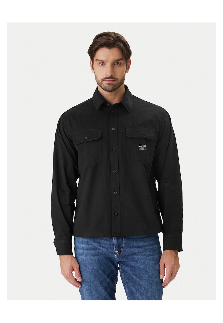 Camasa neagra din bumbac - Negru