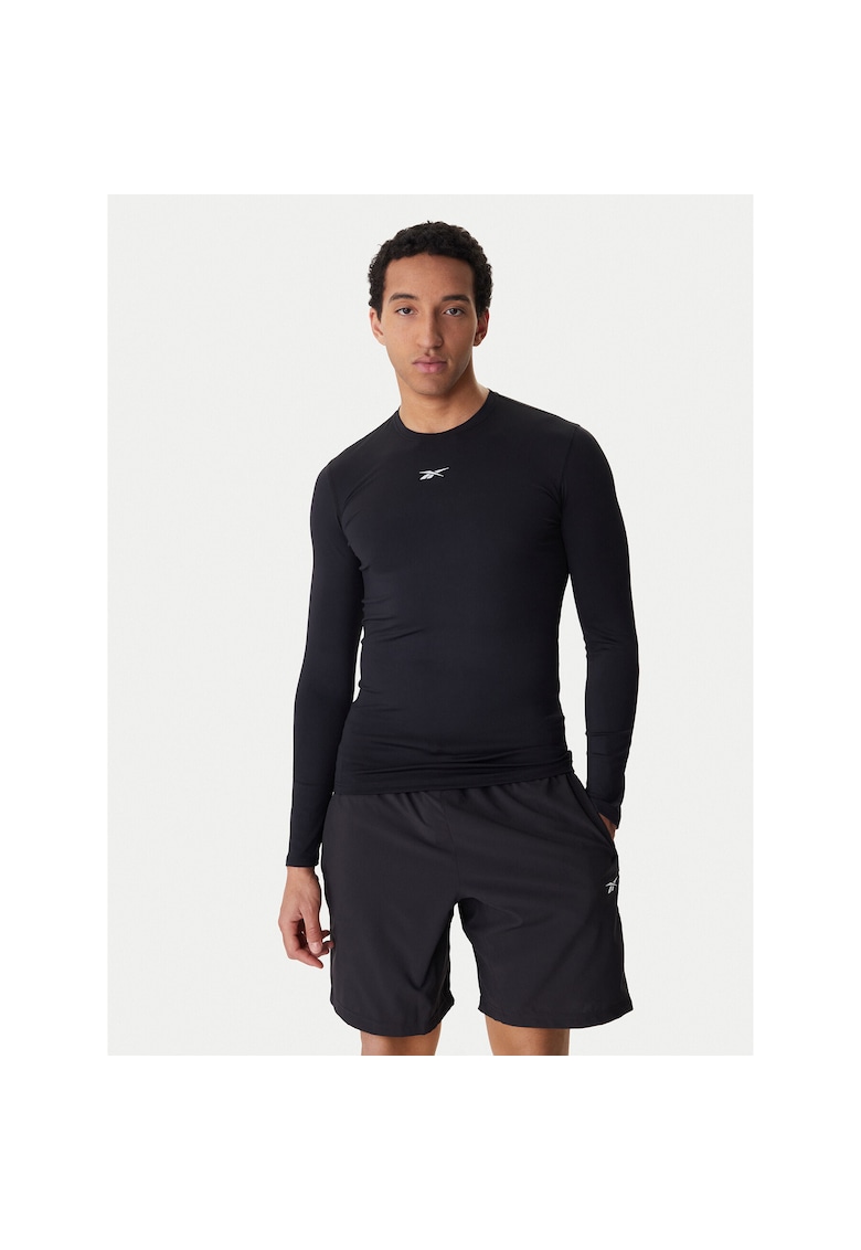 Tricou sport barbati - slim fit - negru - poliester -