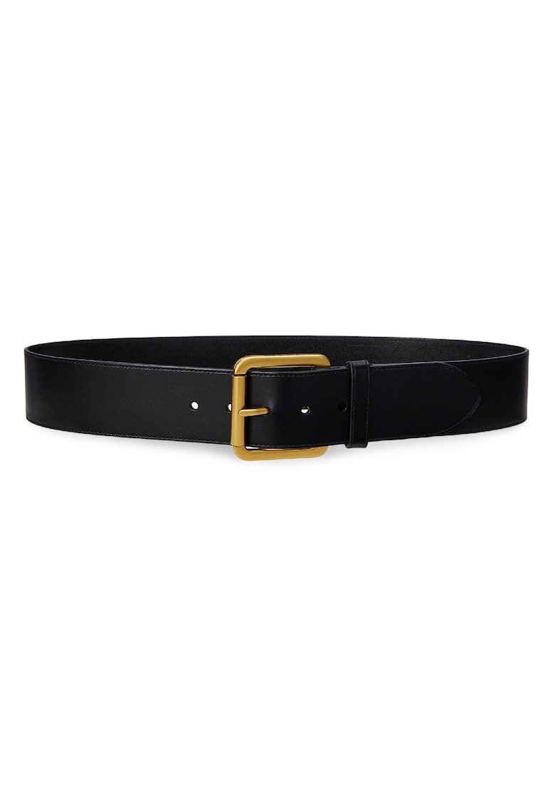 Curea de dama - piele naturala - negru - M INTL