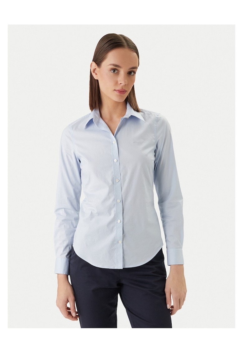 Camasa dama - slim fit - albastru deschis - bumbac/elastan