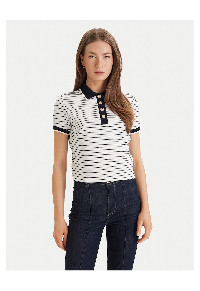 Tricou dama - model dungi - alb - viscoza/poliamida/poliester/elastan