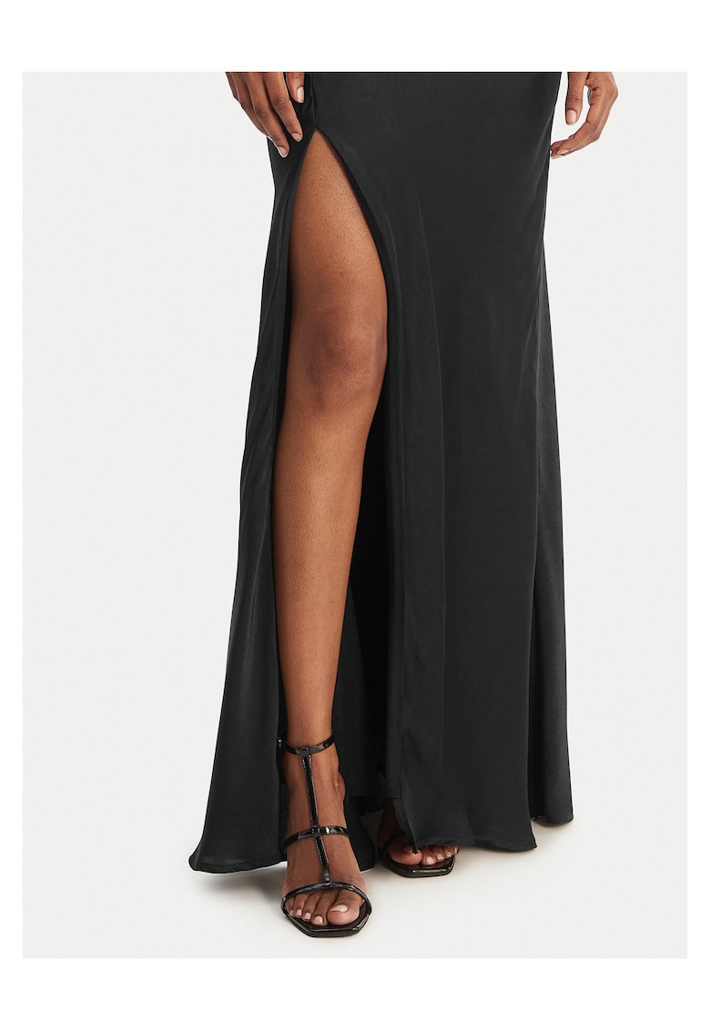 Fusta maxi Dama - neagra - poliester - fermoar