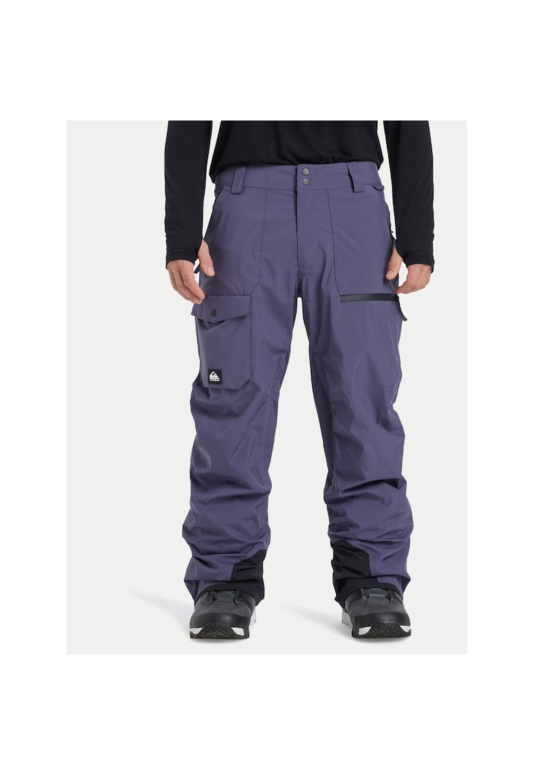 Pantaloni sport barbati - impermeabili - respirabili - albastru - fibre sintetice