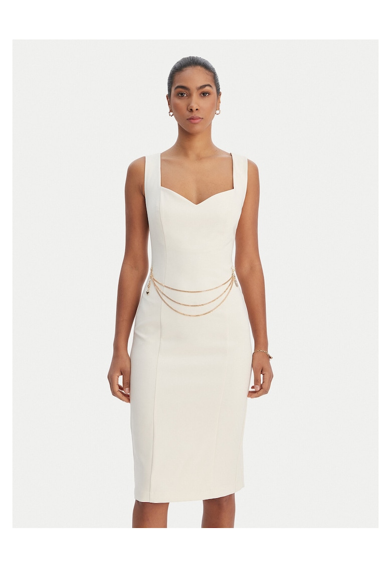 Rochie de cocktail Ecru - Ecru