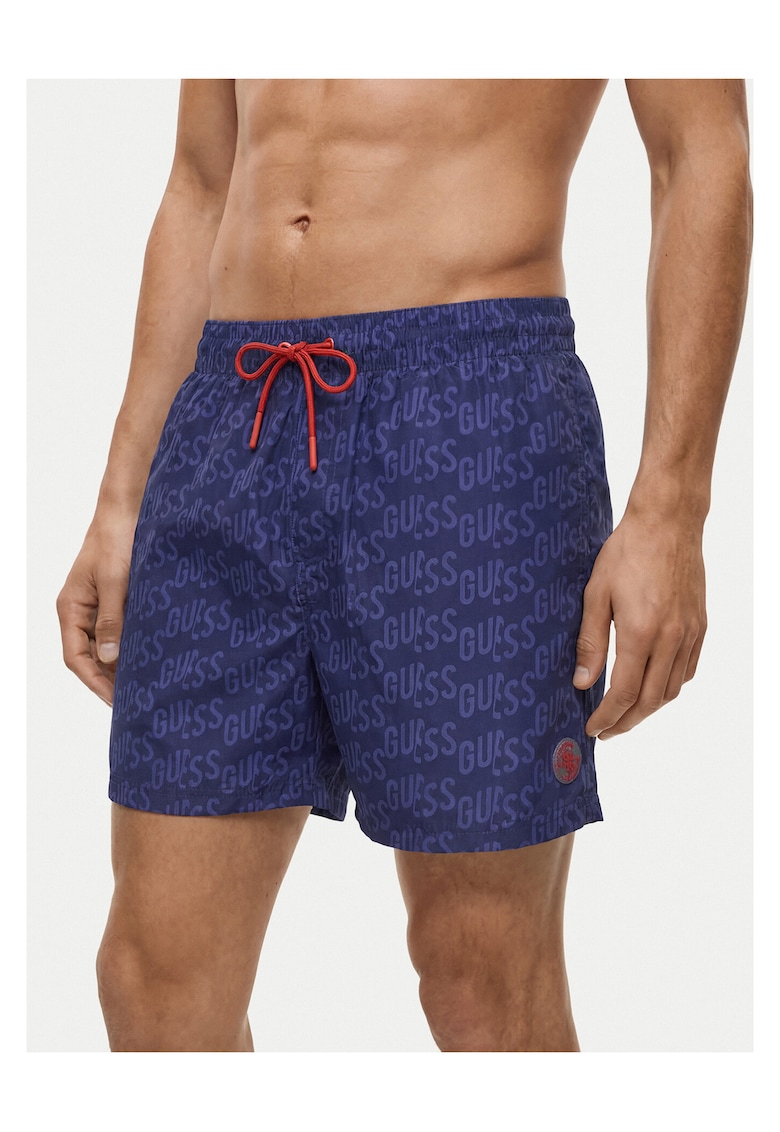 Costum de baie barbati - poliester - albastru - 95% poliester 5% elastan.