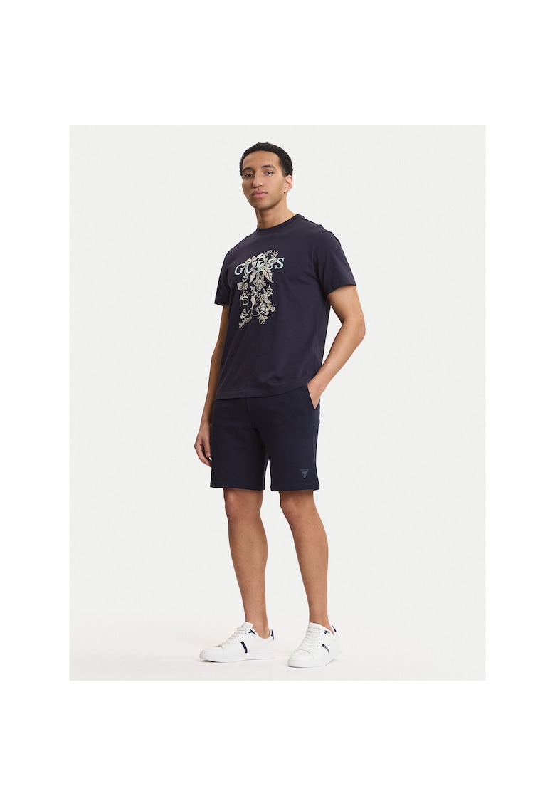 Pantaloni sport barbati - bleumarin - bumbac