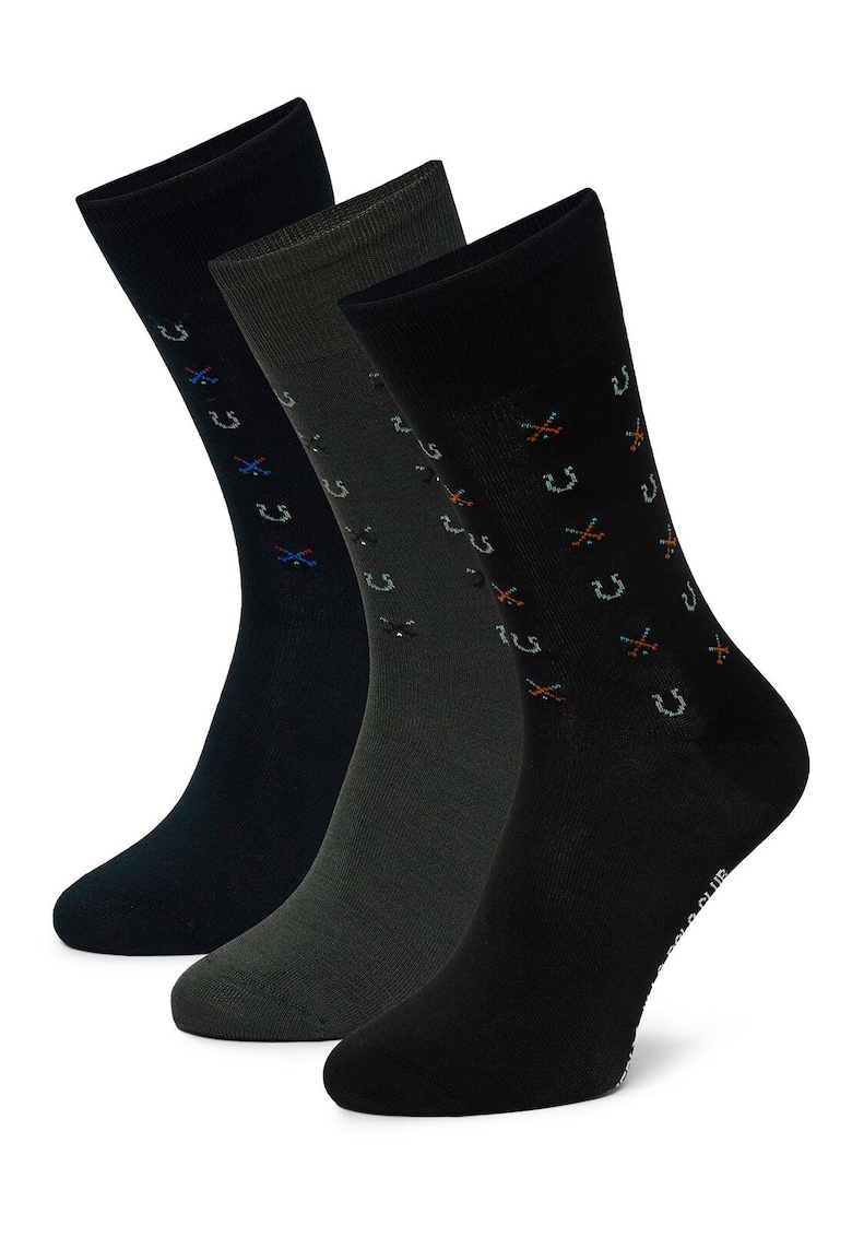 Set 3 perechi sosete barbati - negru - 39x42