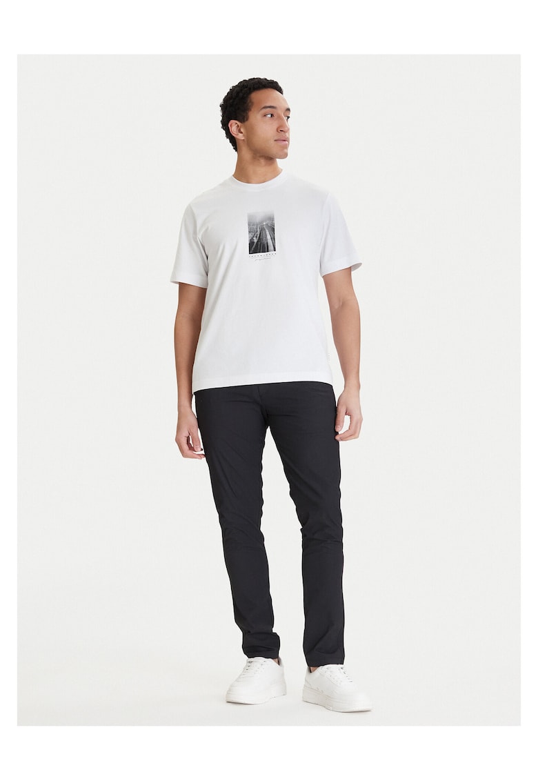 Tricou alb barbati - din bumbac