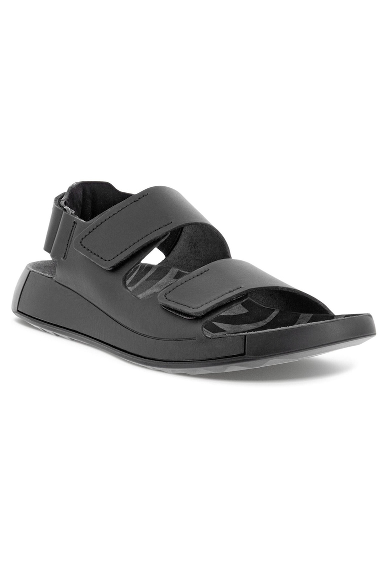 Sandale barbati - piele naturala - negru - talpa flexibila - curea captusita