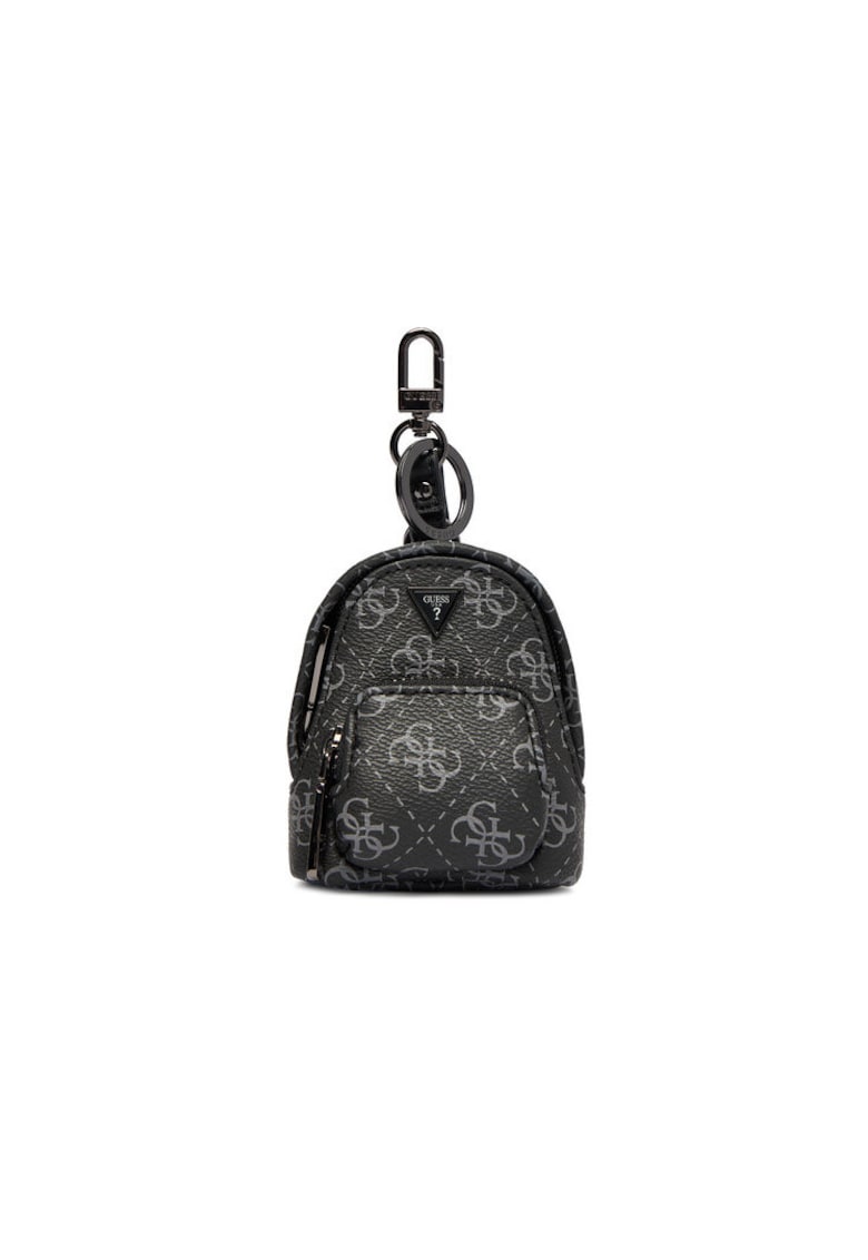 Breloc dama - piele ecologica - negru - One Size INTL