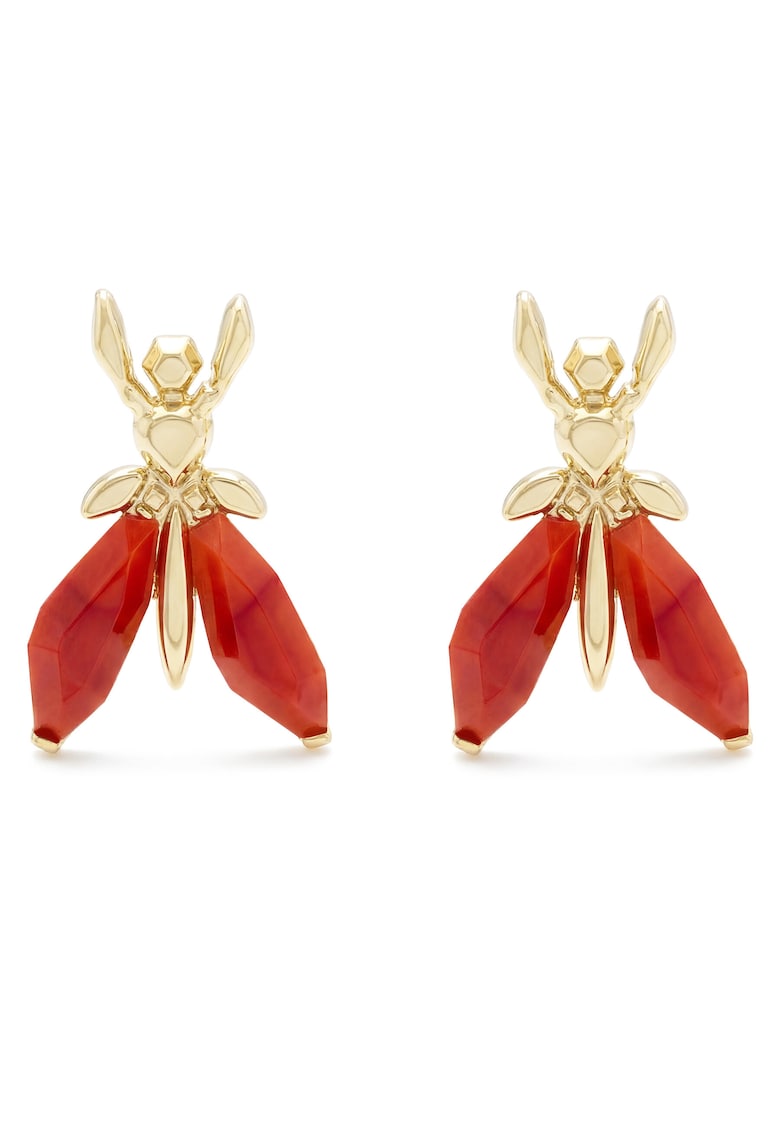 Cercei dama - portocaliu - plastic - One Size INTL