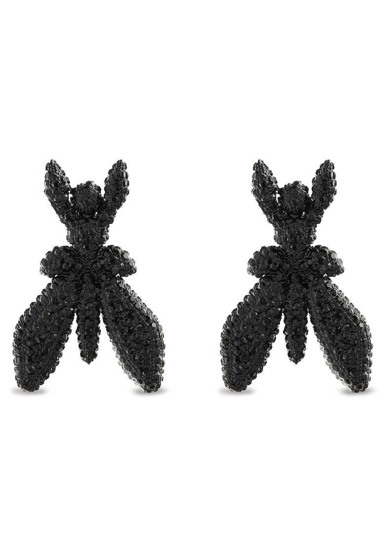 Cercei dama - plastic - negru - One Size INTL