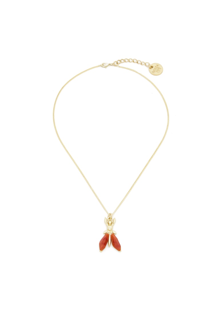 Colier dama - portocaliu - plastic - One Size INTL