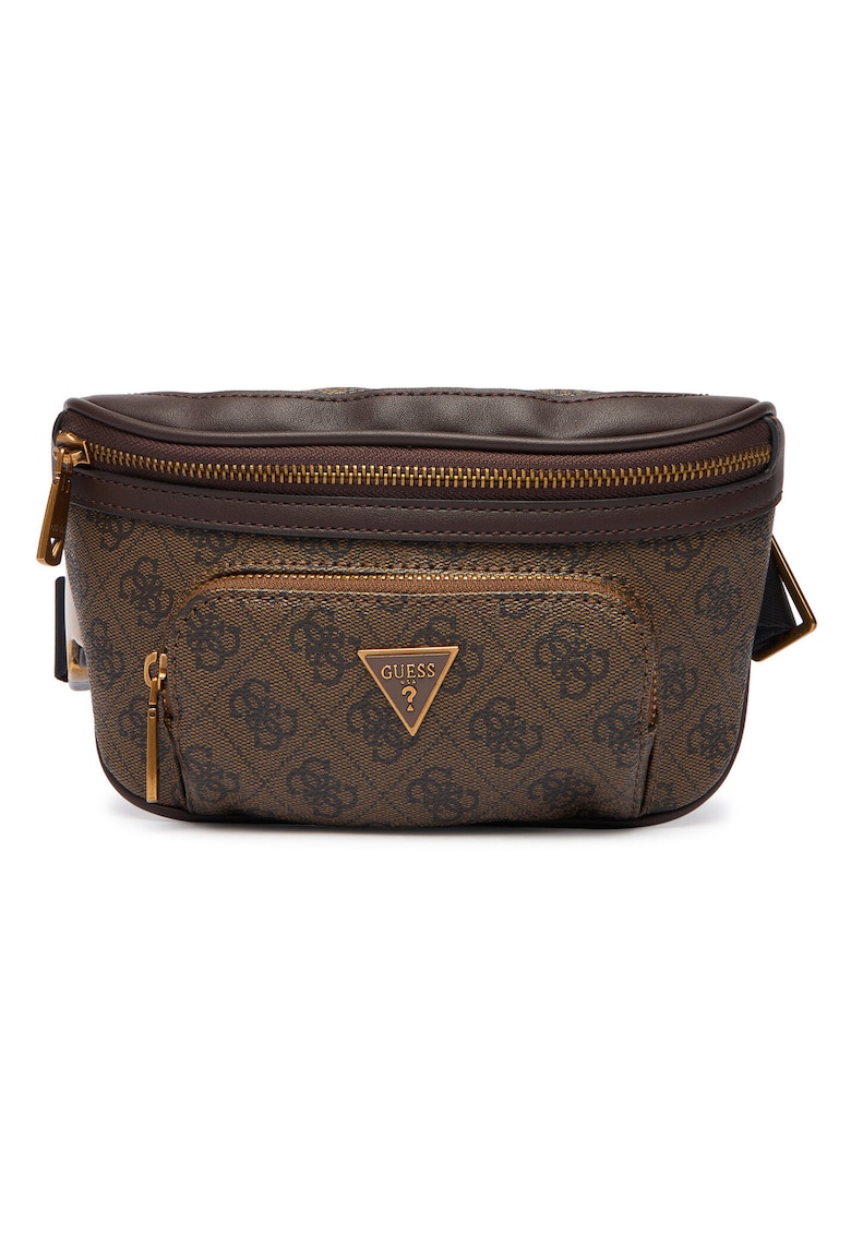 Geanta barbati - piele ecologica - maro - One Size INTL