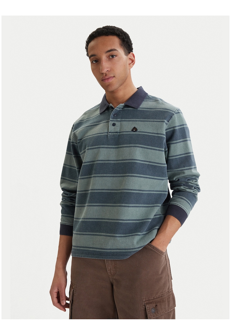 Bluza polo barbati - sintetic - verde -