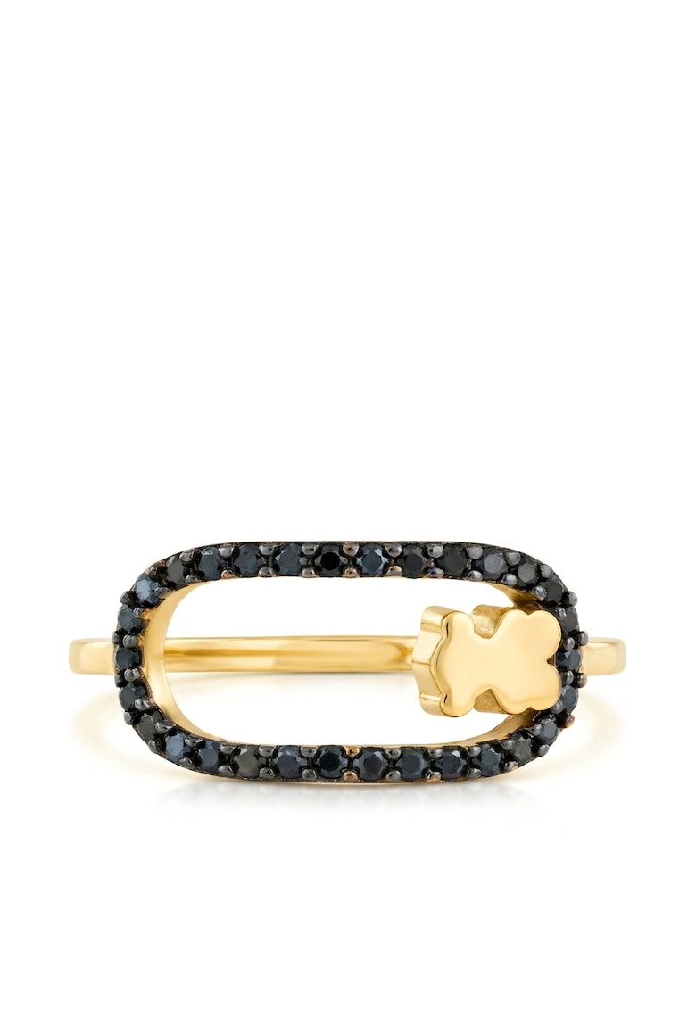 Inel dama - plastic - negru - One Size INTL