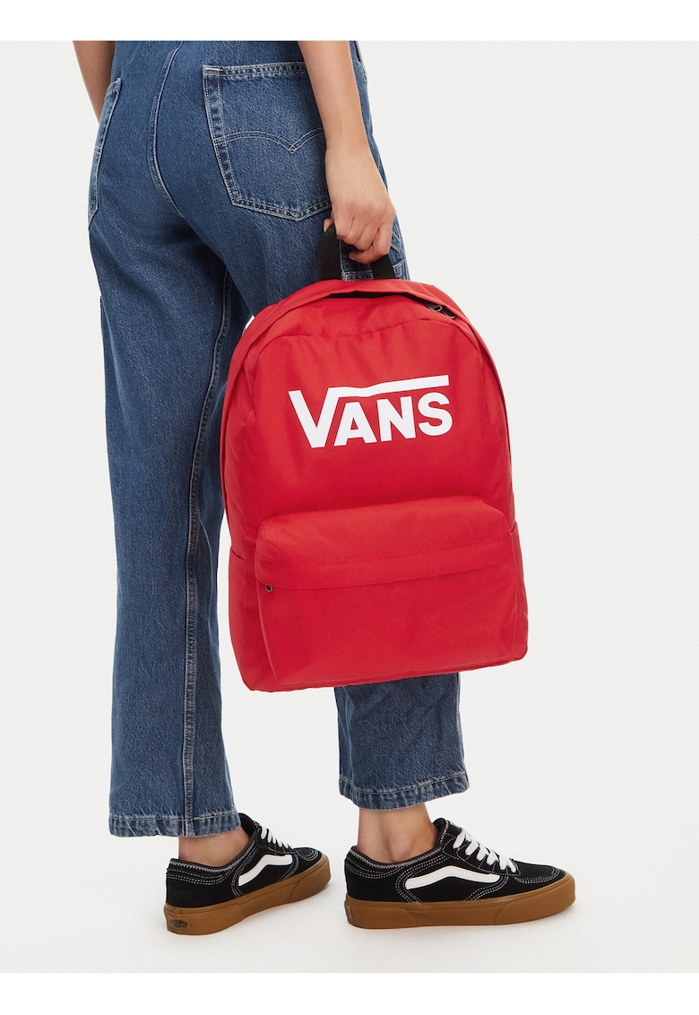 Rucsac unisex - material textil - rosu - Marime unica INTL