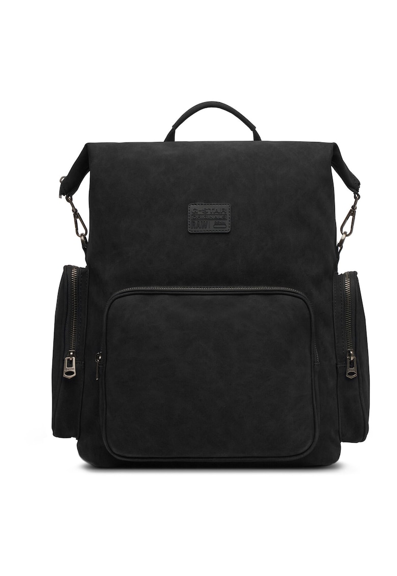 Rucsac G-Star Raw - gri - dimensiune mare - material sintetic - compartiment laptop - Negru