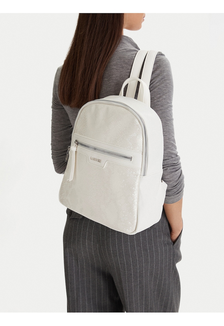 Rucsac dama - textil - bej - One Size INTL