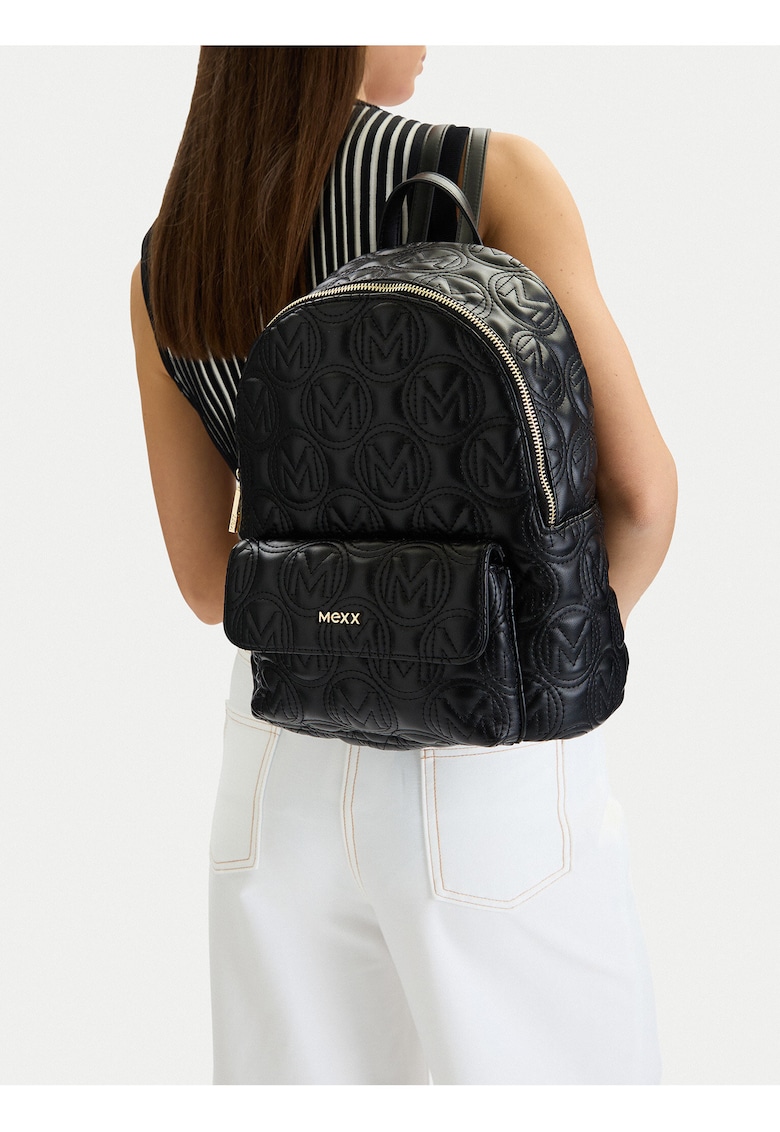 Rucsac fashion dama - negru - One Size INTL - material sintetic - format A4