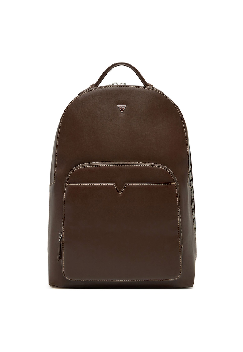 Rucsac piele naturala - maro - One Size INTL