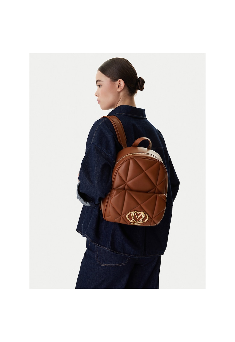 Rucsac piele ecologica - maro - One Size INTL