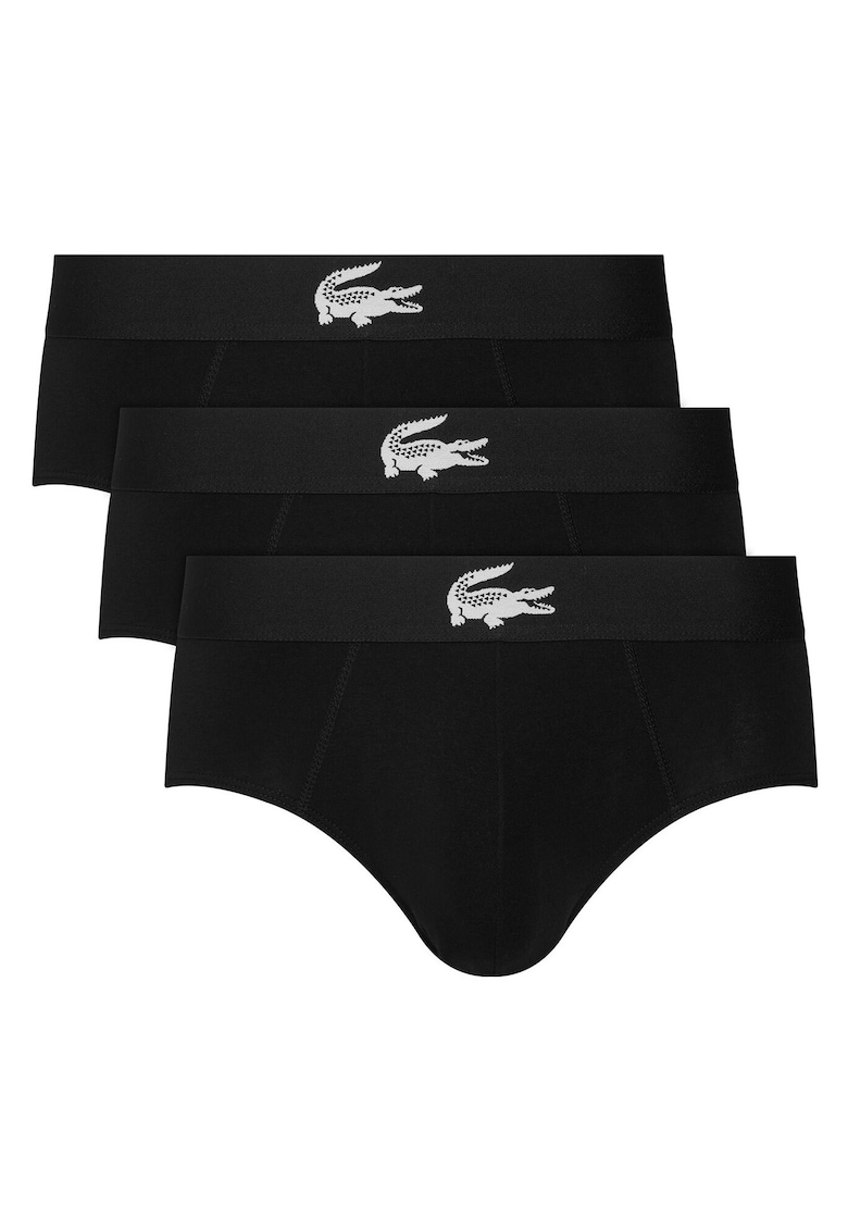 Set 3 slipuri barbati - sintetic - negru - Negru
