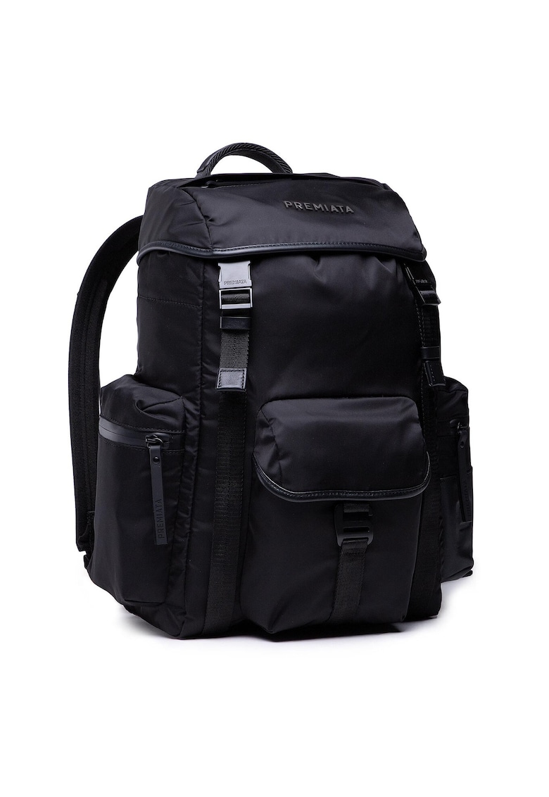 Rucsac negru - One Size INTL - material textil - compartiment pentru laptop