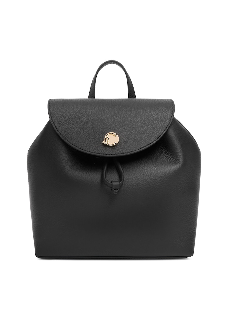Rucsac piele naturala - negru - One Size INTL