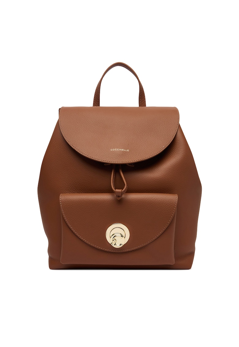 Rucsac piele naturala - maro - One Size INTL