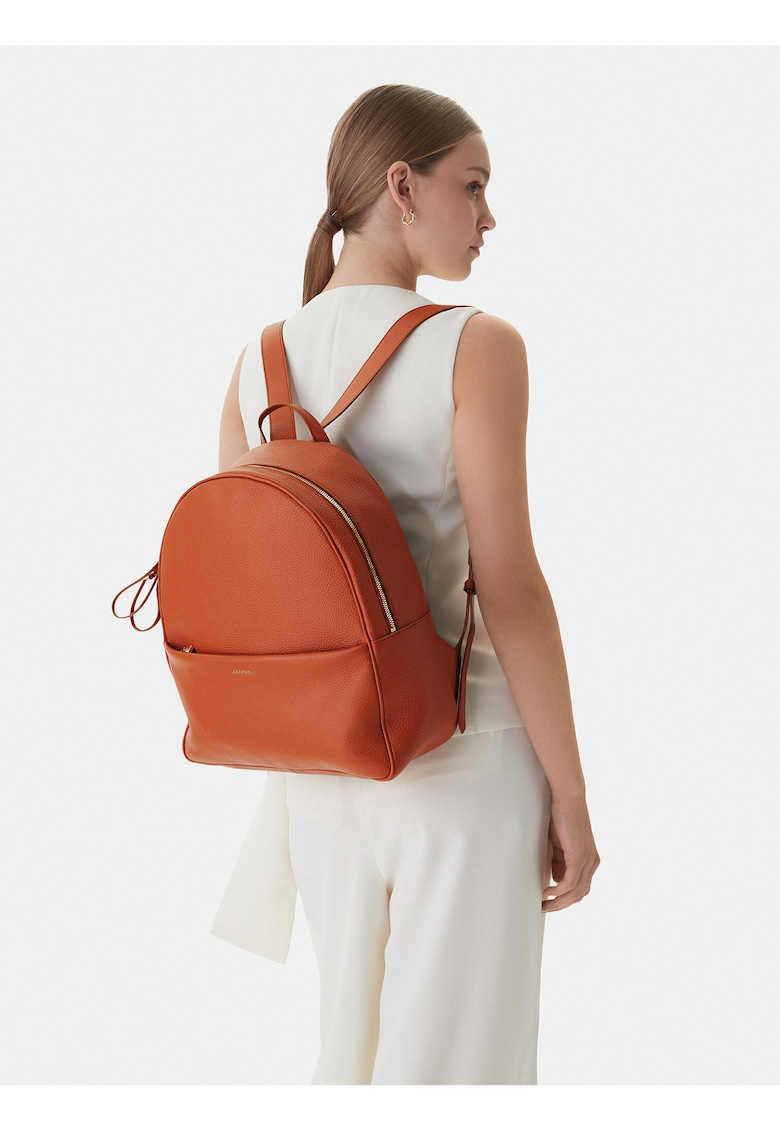 Rucsac piele naturala - maro - dimensiune mare - format A4