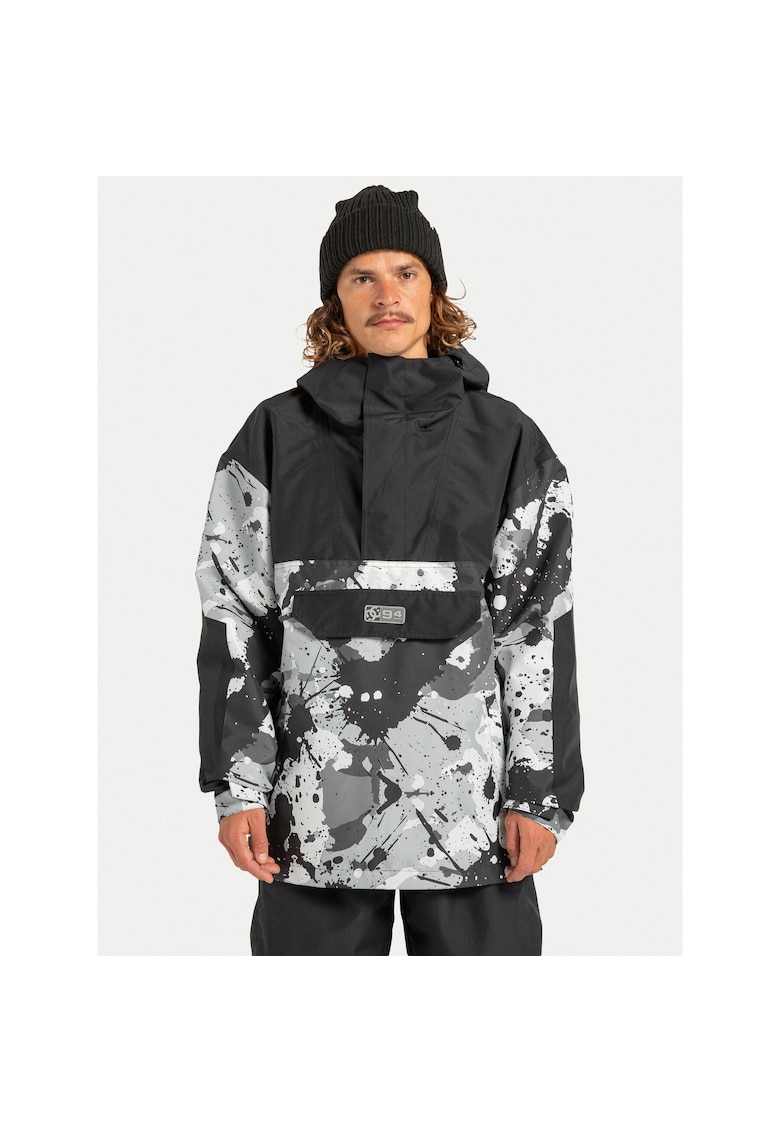 Geaca snowboard barbati - material sintetic - gri -