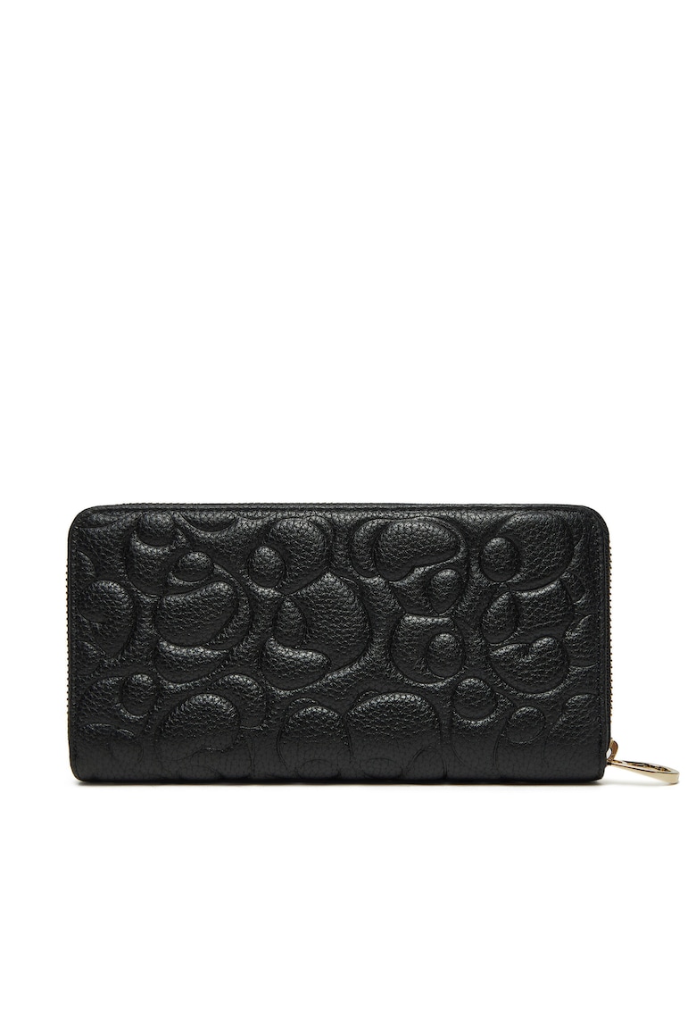 Portofel dama - piele naturala - negru - One Size INTL