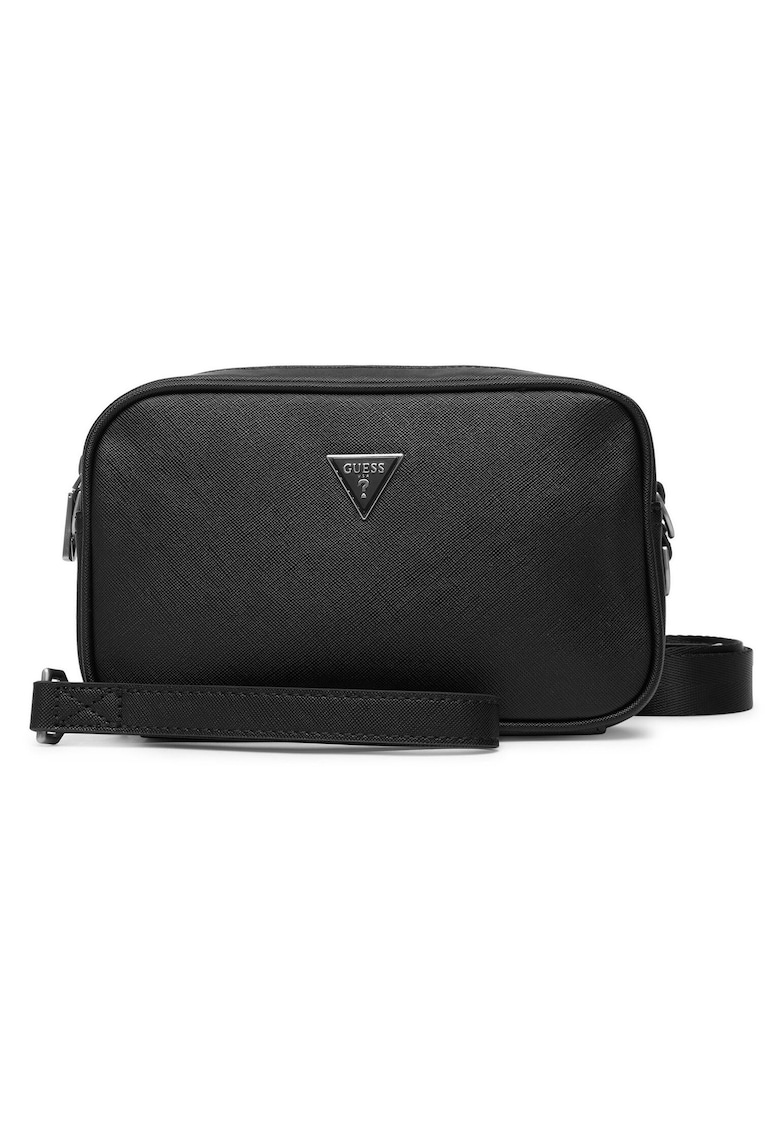 Saszetka barbati - piele ecologica - negru - One Size INTL