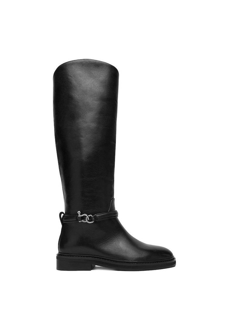 Cizme dama - piele naturala - negru -
