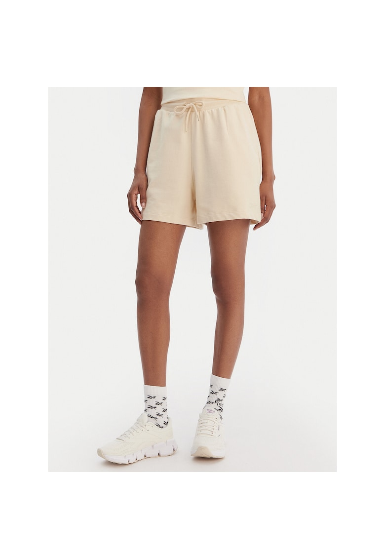 Pantaloni scurti sport dama - bumbac - bej
