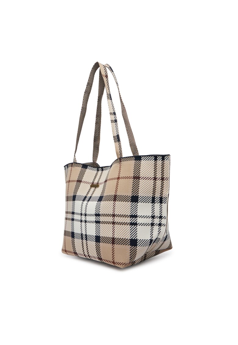 Geanta dama - material textil - bej - One Size INTL