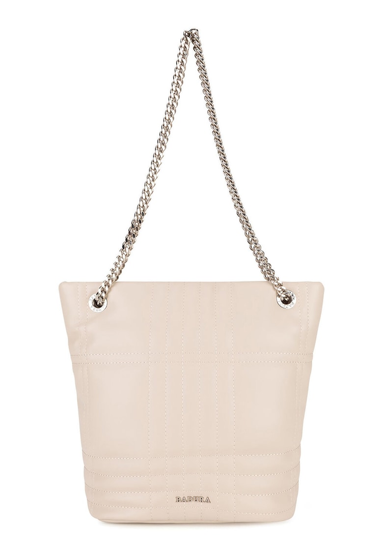 Geanta dama - bej - material plastic - One Size INTL