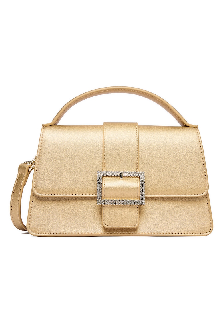 Geanta dama - tkanina - auriu - One Size INTL - set cu sac impotriva prafului