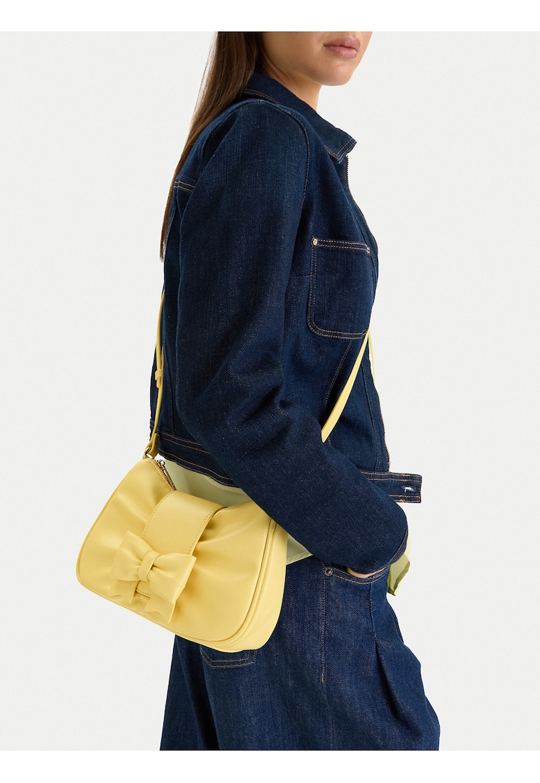 Geanta crossbody - galben - One Size INTL - material sintetic