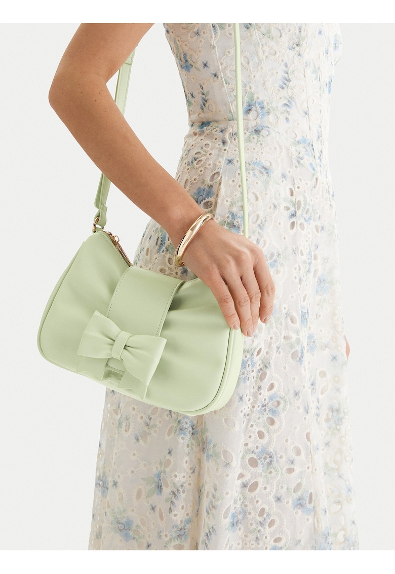Geanta crossbody - verde - One Size INTL - design modern - material sintetic