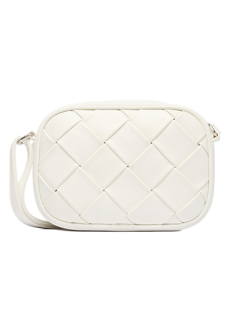 Geanta crossbody - material sintetic - alb - One Size INTL