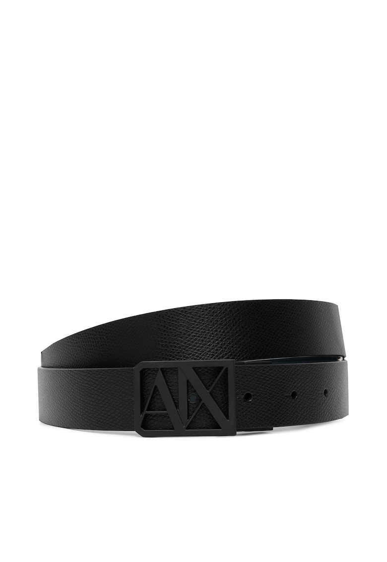 Curea barbati - piele naturala - negru - One Size