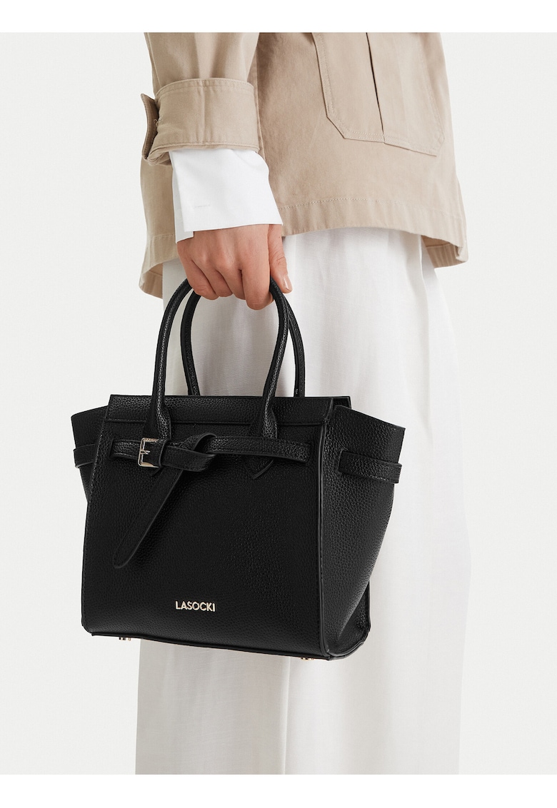 Geanta dama - tkanina - negru - One Size INTL
