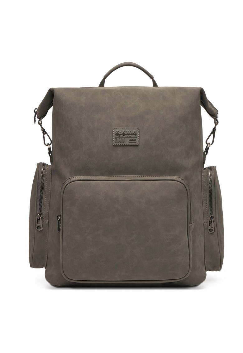 Rucsac G-Star Raw - gri - dimensiune mare - material sintetic - compartiment laptop - Gri